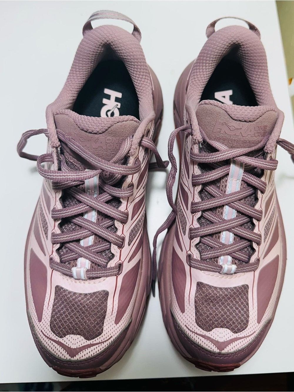 Hoka One One Women’s Pink Mauve Athletic Sneakers